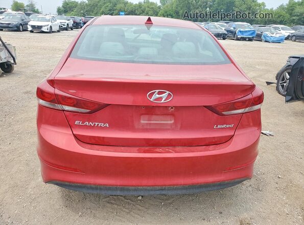 5NPD84LF8HH030993 2017 HYUNDAI ELANTRA Maroon Vista trasera