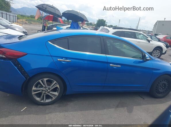 5NPD84LF8HH036079 2017 HYUNDAI ELANTRA Blue Սալոնի հետևի տեսք