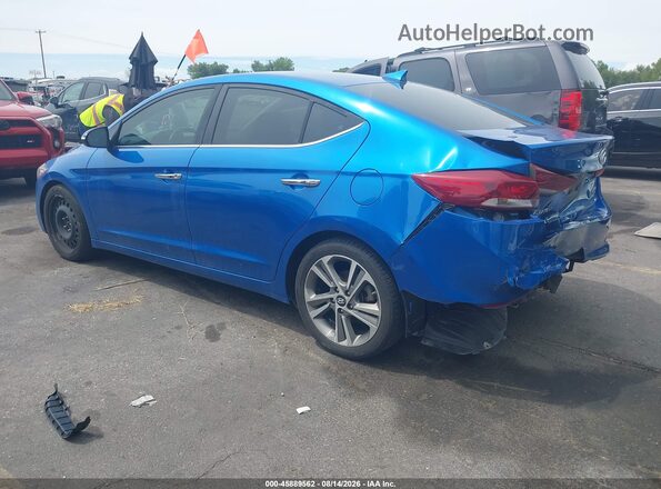 5NPD84LF8HH036079 2017 HYUNDAI ELANTRA Blue Հետևի ձախ