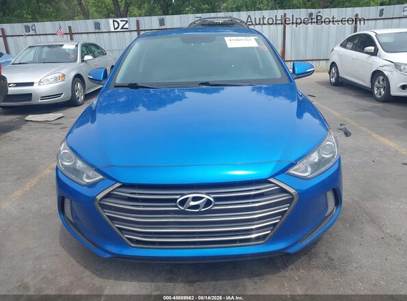 5NPD84LF8HH036079 2017 HYUNDAI ELANTRA Blue Սարքավորումների վահանակի տեսք