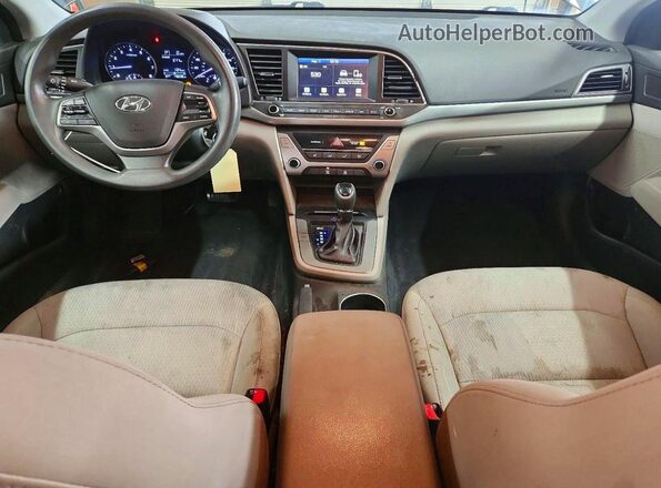 5NPD84LF8HH038737 2017 HYUNDAI ELANTRA Черный Вид панели приборов