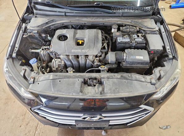 5NPD84LF8HH038737 2017 HYUNDAI ELANTRA Черный Вид задней части салона