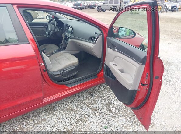 5NPD84LF8HH041024 2017 HYUNDAI ELANTRA Red Widok wnętrza z przodu