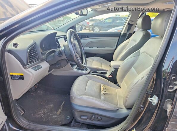 5NPD84LF8HH044151 2017 HYUNDAI ELANTRA Black Widok wnętrza z przodu