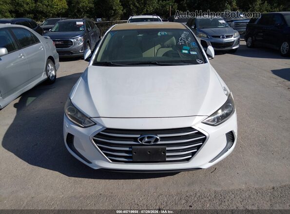 5NPD84LF8HH055618 2017 HYUNDAI ELANTRA White Widok zestawu wskaźników