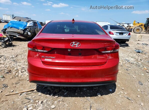 5NPD84LF8HH059832 2017 HYUNDAI ELANTRA Red Widok z tyłu