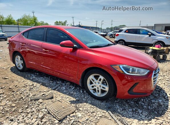 5NPD84LF8HH059832 2017 HYUNDAI ELANTRA Red Przód prawy