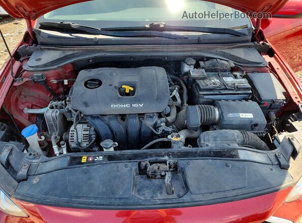 5NPD84LF8HH059832 2017 HYUNDAI ELANTRA Red Widok wnętrza z tyłu