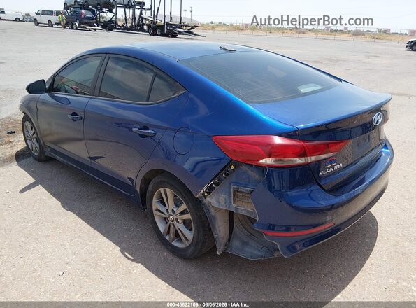 5NPD84LF8HH080485 2017 HYUNDAI ELANTRA Blue Հետևի ձախ