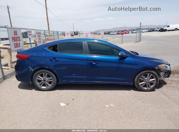5NPD84LF8HH080485 2017 HYUNDAI ELANTRA Blue Սալոնի հետևի տեսք