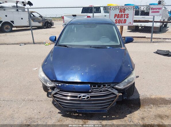 5NPD84LF8HH080485 2017 HYUNDAI ELANTRA Blue Սարքավորումների վահանակի տեսք