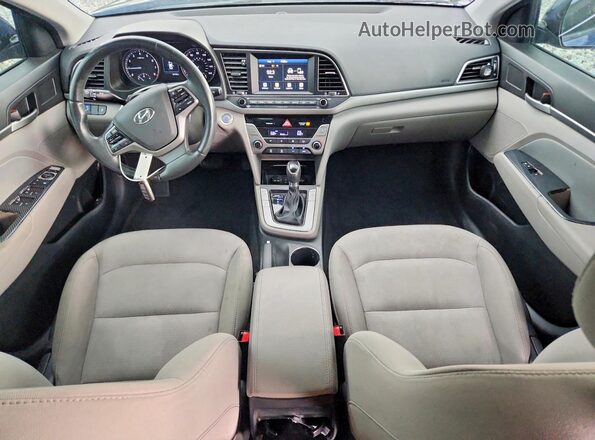 5NPD84LF8HH097948 2017 HYUNDAI ELANTRA Blue Widok deski rozdzielczej