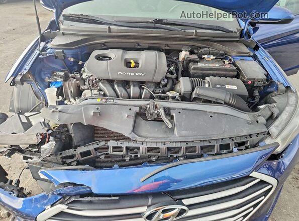 5NPD84LF8HH097948 2017 HYUNDAI ELANTRA Blue Widok wnętrza z tyłu