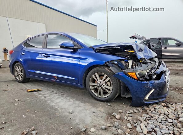 5NPD84LF8HH097948 2017 HYUNDAI ELANTRA Blue Przód prawy