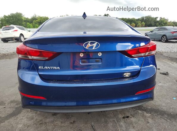 5NPD84LF8HH097948 2017 HYUNDAI ELANTRA Blue Widok z tyłu