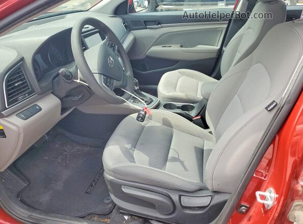 5NPD84LF8HH108995 2017 HYUNDAI ELANTRA Red Widok wnętrza z przodu