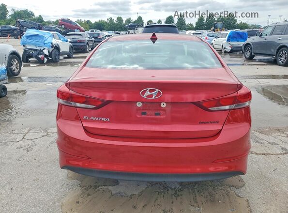 5NPD84LF8HH108995 2017 HYUNDAI ELANTRA Red Widok z tyłu