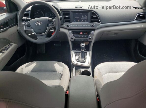 5NPD84LF8HH108995 2017 HYUNDAI ELANTRA Red Widok deski rozdzielczej