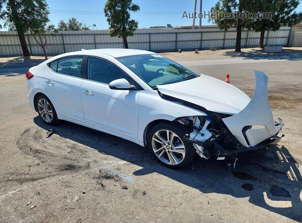 5NPD84LF8HH116725 2017 HYUNDAI ELANTRA White Delantero derecho