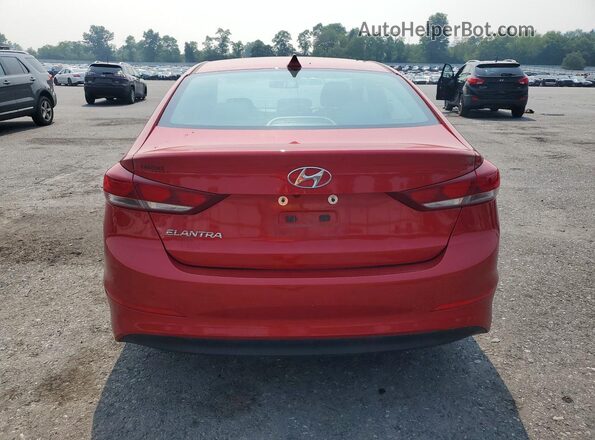 5NPD84LF8HH120984 2017 HYUNDAI ELANTRA Maroon Rear view