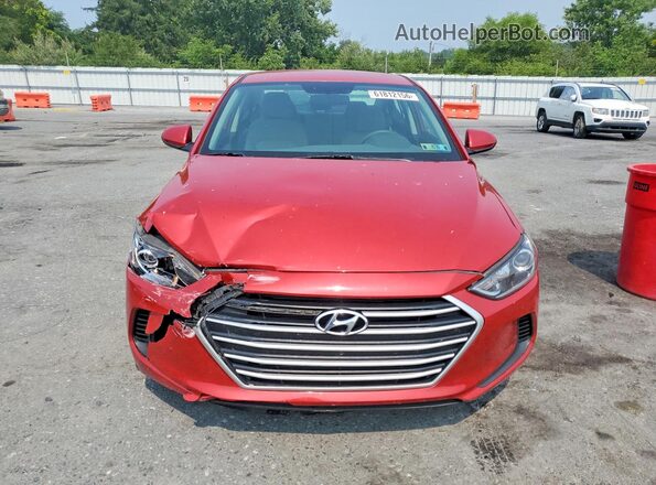 5NPD84LF8HH120984 2017 HYUNDAI ELANTRA Maroon Front view