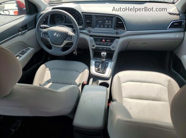 5NPD84LF8HH120984 2017 HYUNDAI ELANTRA Maroon Dashboard view