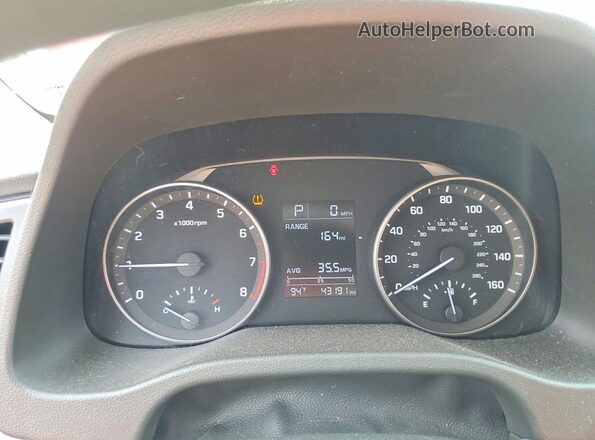 5NPD84LF8HH120984 2017 HYUNDAI ELANTRA Maroon Instrument cluster view