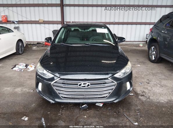 5NPD84LF8HH123240 2017 HYUNDAI ELANTRA Black Вид щитка приладів