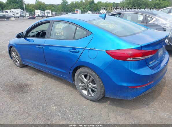 5NPD84LF8HH130849 2017 HYUNDAI ELANTRA Blue Задня ліва чверть