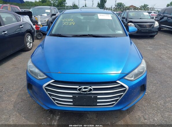 5NPD84LF8HH130849 2017 HYUNDAI ELANTRA Blue Вид щитка приладів