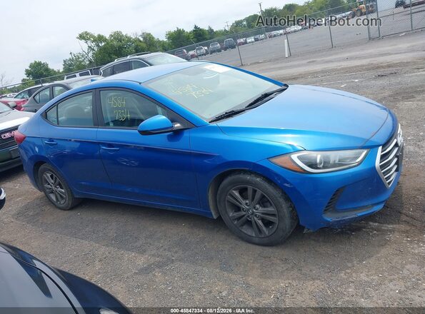 5NPD84LF8HH130849 2017 HYUNDAI ELANTRA Blue Вид задньої частини салону