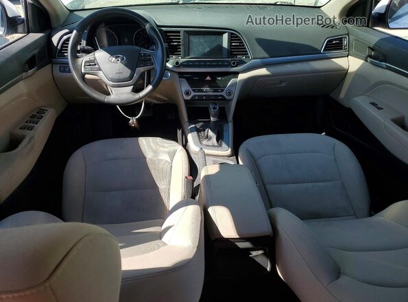5NPD84LF8HH212208 2017 HYUNDAI ELANTRA White წინა პანელის ხედი