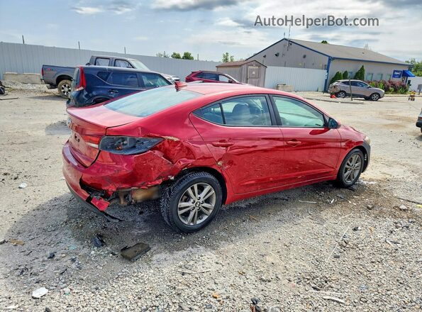 5NPD84LF8JH247479 2018 HYUNDAI ELANTRA Red უკანა მარჯვენა