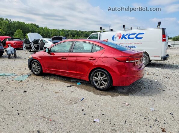 5NPD84LF8JH247479 2018 HYUNDAI ELANTRA Red უკანა მარცხენა