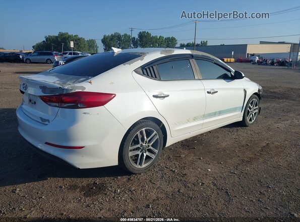 5NPD84LF8JH251516 2018 HYUNDAI ELANTRA Белый Задняя правая четверть
