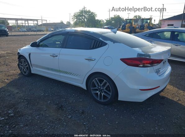 5NPD84LF8JH251516 2018 HYUNDAI ELANTRA Белый Задняя левая четверть