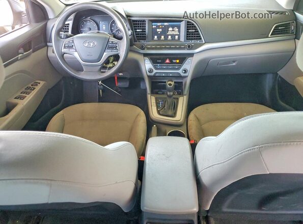5NPD84LF8JH258904 2018 HYUNDAI ELANTRA Silver Vista del salpicadero