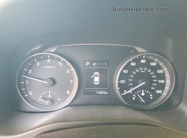 5NPD84LF8JH258904 2018 HYUNDAI ELANTRA Silver Vista del cuadro de instrumentos