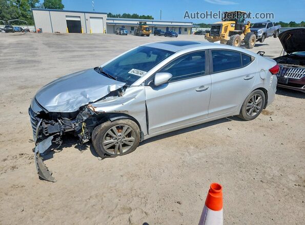 5NPD84LF8JH267263 2018 HYUNDAI ELANTRA Silver Trasero izquierdo
