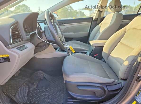 5NPD84LF8JH302576 2018 HYUNDAI ELANTRA Серый Вид салона спереди