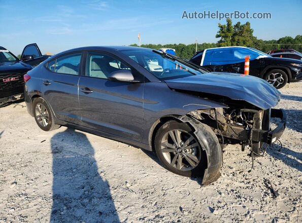 5NPD84LF8JH302576 2018 HYUNDAI ELANTRA Серый Передняя правая четверть