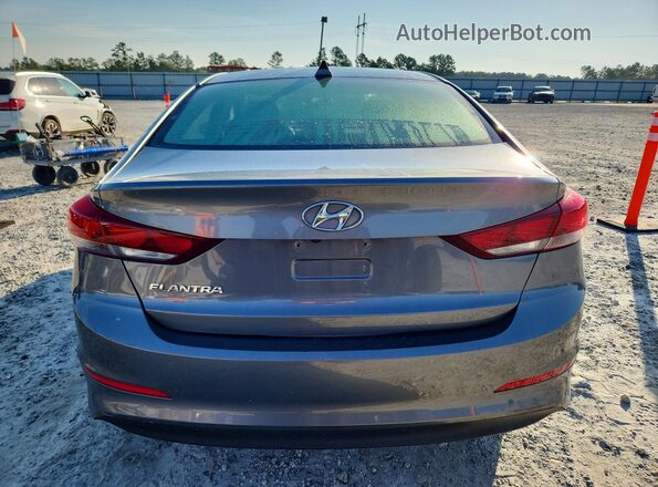 5NPD84LF8JH302576 2018 HYUNDAI ELANTRA Серый Вид сзади