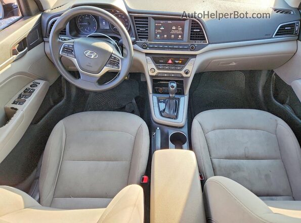 5NPD84LF8JH302576 2018 HYUNDAI ELANTRA Серый Вид панели приборов