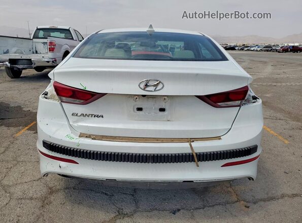 5NPD84LF8JH318843 2018 HYUNDAI ELANTRA White უკანა ხედი