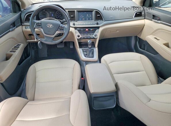 5NPD84LF8JH318843 2018 HYUNDAI ELANTRA White წინა პანელის ხედი
