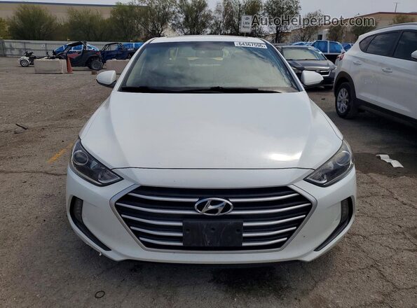 5NPD84LF8JH318843 2018 HYUNDAI ELANTRA White წინა ხედი