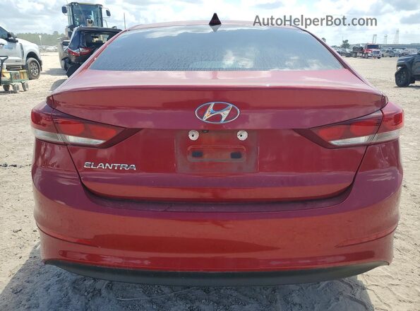 5NPD84LF8JH322472 2018 HYUNDAI ELANTRA Red უკანა ხედი