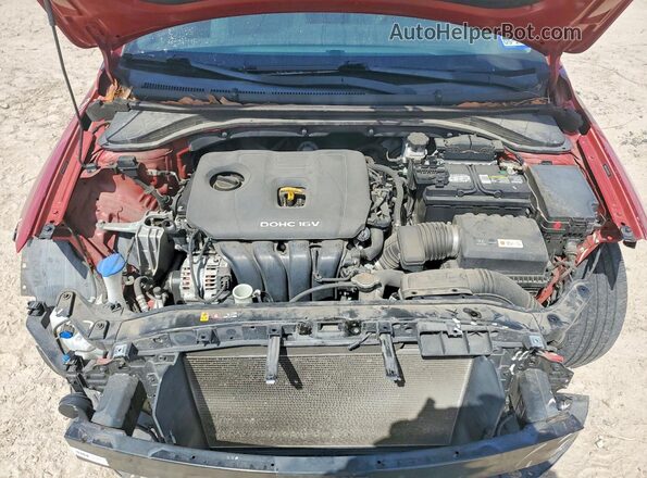 5NPD84LF8JH322472 2018 HYUNDAI ELANTRA Red ძრავის განყოფილების ხედი