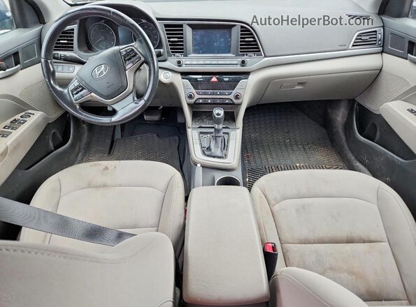 5NPD84LF8JH325209 2018 HYUNDAI ELANTRA Silver Вид панелі приладів