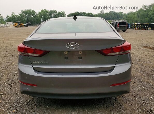 5NPD84LF8JH326246 2018 HYUNDAI ELANTRA Gray Widok z tyłu
